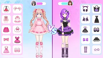 Anime Dress Up - free online Strategy game on Duiqod