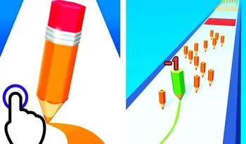 Color Pencil Run - free online Strategy game on Duiqod