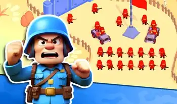 Little Commander Red Vs Blue - free online Casual game on Duiqod